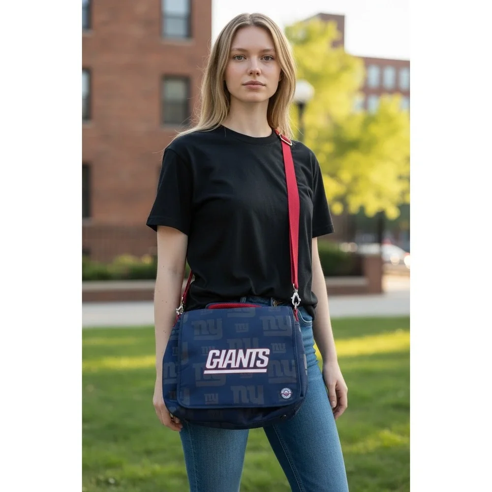 NFL‎ New York Giants Messenger Bag Backpack Convertible Navy Blue Red Crossbody